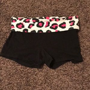 Pink active spandex shorts